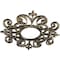 Ekena Millwork Dijon Architectural Grde PVC Pierced Ceiling Medallion, Antiqued Pale Gold, 28"OD x 9 1/8"ID x 3/4"P CMPP28DIAPG - alternate 2